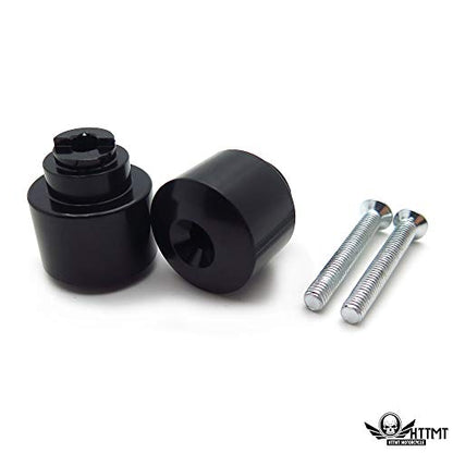 Bar Ends Black Compatible with 03-13 Hond CBR 600RR / 1987-2006 CBR 600 F1/F2/F3/F4/F4i - color: Black, size: Classic