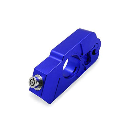 BAIONE Motorcycle Grip Lock Handlebar Throttle Security Lock Anti-Theft Scooters fit for ATV Motorcycles Dirt Street Bike (Blue) - color: Blue