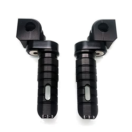 MZS Motorcycle Foot Pegs, Double Adjustable Front Rider Footpegs Footrest Rest Pedal Black Compatible with EX250 EX300 EX400 EX650 Z125 Z400 Z650 Z750 Z800 Z900 Z900RS Z1000 Z1000SX ZX6R ZX10R ZX14R - size: EX250 EX300 EX400 EX650 Z125 Z400 Z650 Z750 Z800