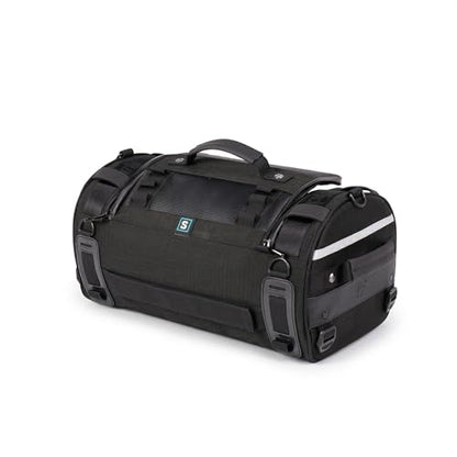 Niche Stackable Tail Bag, Three sizes, Motorcycle Rear Seat Bag with Waterproof Rain Cover, Motorbike Travel Luggage, Zipper closure, Large Capacity-22L - size: 22L