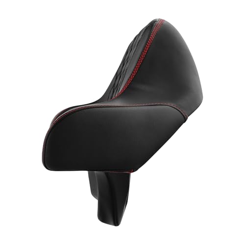 C.C. RIDER Diamond Grip Wrap-around King Chopped Trunk Backrest Pad fit for Harley Touring Tour Trunk Road King FLHR Street Glide FLHX Road Glide FLTRX 2014-2024 - color: 08# Red Passenger Backrest