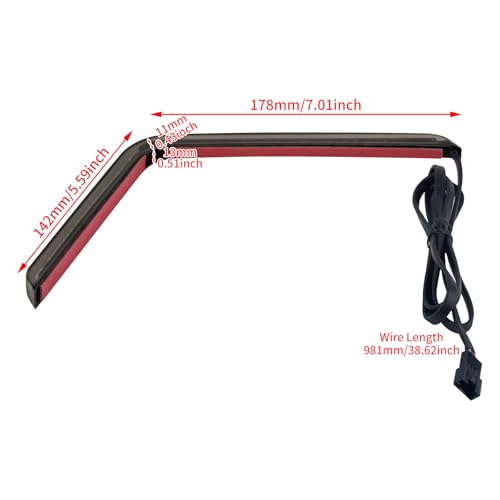 Motorcycle LED Saddlebag Lights OEM Reflectors Sequential Turn Signal Light Fit for Harley Touring Stree Glide Electra Glide FLTRX 2024-2025 CVO 2023 (Smoke Lens) - color: Smoke Lens