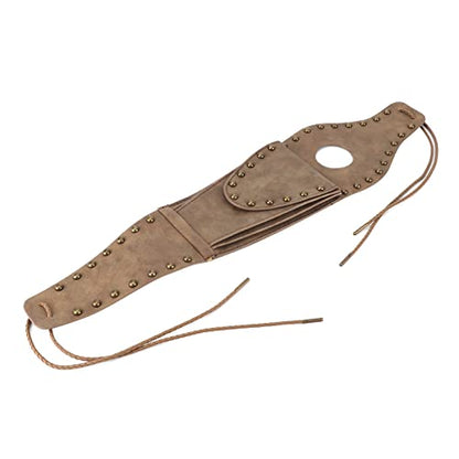 HERCHR Fuel Tank Panel Cover Bag, Motorcycle Gas Tank Pouch Bag PU Leather Pad Motorcycle Oil Fuel Tank Cover for XL 883 1200 48(Bronze Rivet Edge) - color: Bronze Rivet Edge