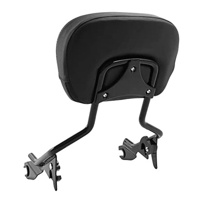 Black Detachable Passenger Backrest Sissy Bar Upright w/ 2 Up Luggage Rack Fits For Harley Touring Road King Street Road Electra Glide 2009-2025 2021 2021 2018 - color: Black #3