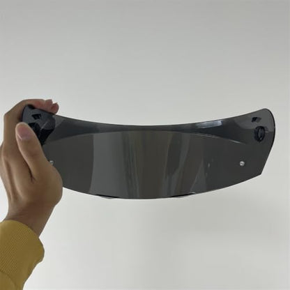 HJ-33 Helmet Visor For i90.Replacement Motorcycle Helmet Shield Compatible with HJC i90 (Silver) - color: Silver