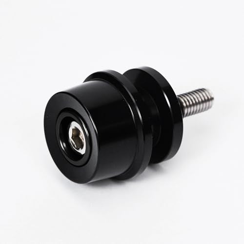 M8 Bobbins Swing Arm Spools For Ninja 400 500 650 ZX6R ZX10R GSXS 750 1000 GSX-8S GSXR 600 750 1000 S1000RR/R/XR CBR 600 900 954 1000 RR Motorcycle Swingarm Spools Slider Stand Paddock Screw (Black) - color: Black