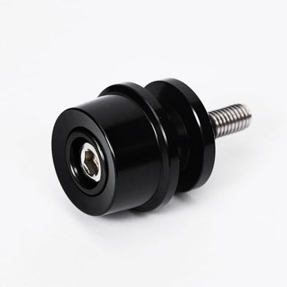 M8 Bobbins Swing Arm Spools For Ninja 400 500 650 ZX6R ZX10R GSXS 750 1000 GSX-8S GSXR 600 750 1000 S1000RR/R/XR CBR 600 900 954 1000 RR Motorcycle Swingarm Spools Slider Stand Paddock Screw (Black) - color: Black