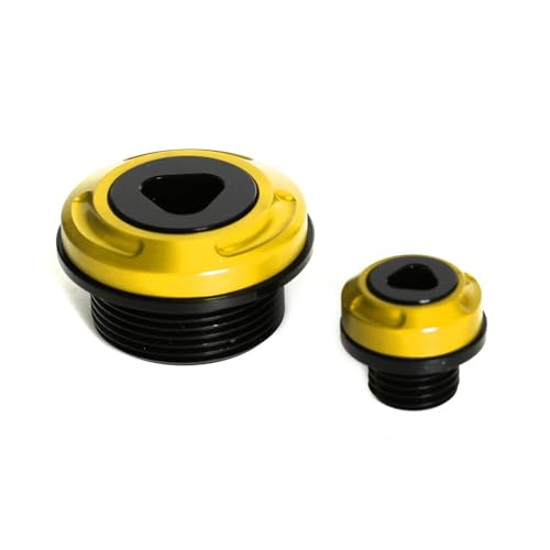 Monkey Engine Crankcase Cover Plugs Compatible with Monkey 125 GROM CT125 DAX 125 CNC Motorcycle Accessories Crankcase Hole Plug (Gold) - color: Gold3