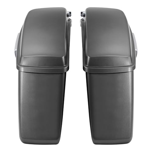 HR3 Charcoal Pearl Hard Saddlebags Compatible with 2015 Street Glide Special FLHXS (Replace for OEM) Fit for 2014-2023 Harley Touring Models - color: Charcoal Pearl