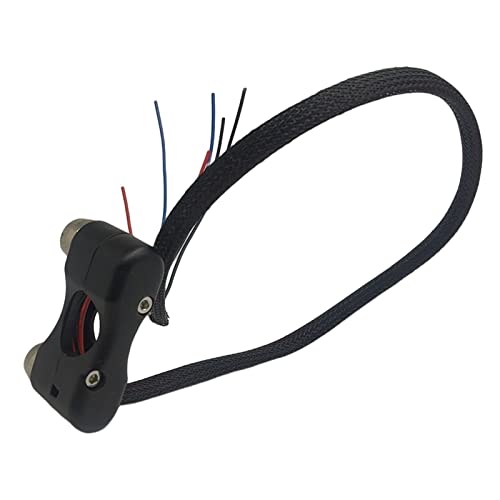 Rayana 7/8" ATV Motorcycle Handlebar 2 Momentary Push Button Switch with LED Light for Horn Kill Switch (Blue-Momentary) 22mm