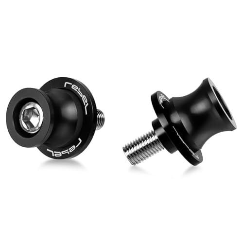 M8 Rebel 250/300/500 Swingarm Spools Slider Motorcycle Accessories Stand Screw Compatible With Rebel CMX 250 CMX 300 CMX 500 2017-2021(Black)