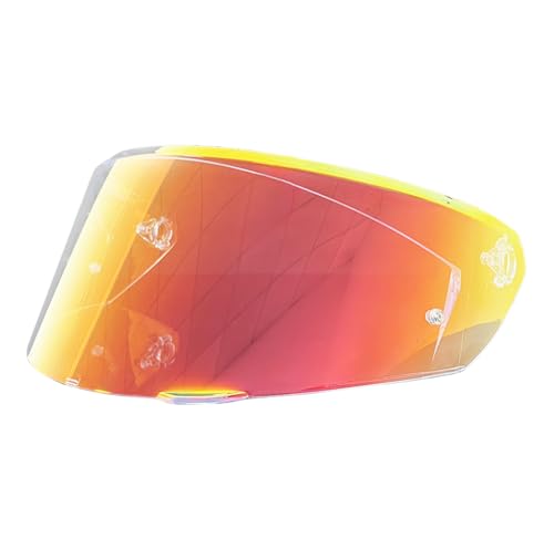 New K3(Size S,M,L) Helmet Visor Replacements,UV Protection Helmet Shield Visor Windshield Compatible with AGV K3 DOT(E2206) Helmets,2023 Model(Revo Clear Red) - color: Revo Clear Red-day and Night Use