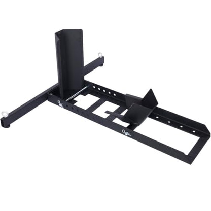 Heavy Duty Motorcycle Wheel Chock Stand 1800 lb Capacity, Adjustable Steel Front Wheel Stabilizer for 15–22 Inch Tires, Floor or Trailer Mount Motorcycle Parking Stand