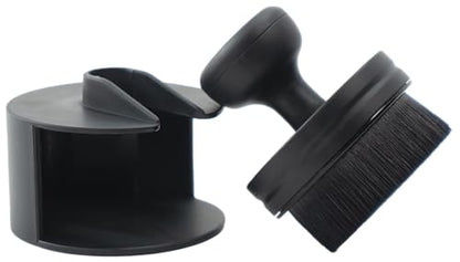 VIKING Tire Shine Applicator Brush, Automotive Tire Dressing Applicator Brush, Storage Stand Included for Detailing and Car Wash Kit, Black, 2.3 Inch Diameter - style: 1 Pack