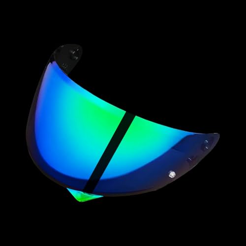 HJ-34P C10 Motorcycle Helmet Visor Replacement for HJ-34P C10 UV Protection Motorcycle Helmet Shield (Green) - color: Green