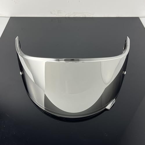 Neotec 2 Helmet Visor Replacement.CNS-3 Motorcycle Helmet Shield UV Protection Compatible with Neotec 2 (Revo Clear Silver+Anti Fog Film) - color: Anti Fog Film+revo Clear Silver