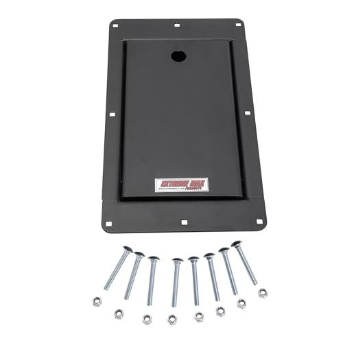 Extreme Max 5001.6501 Flip-Up Recessed Flush-Mount Motorcycle Wheel Chock for Enclosed Trailers - 16"