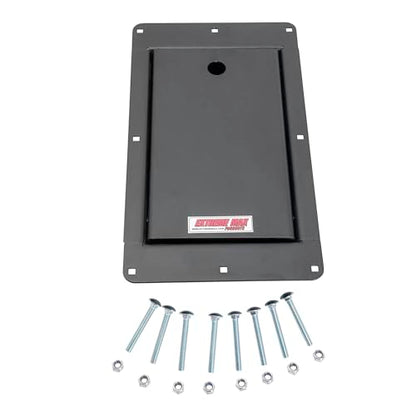 Extreme Max 5001.6501 Flip-Up Recessed Flush-Mount Motorcycle Wheel Chock for Enclosed Trailers - 16"