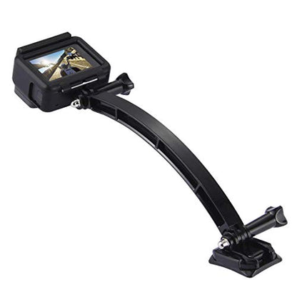 3-in-1 Curved Arced Extension Arms in Different Lengths(7.5/13.5/19.5cm) Compatible for Gopro Series, SJCAMs, Geekpro and Other Action Cams ect.
