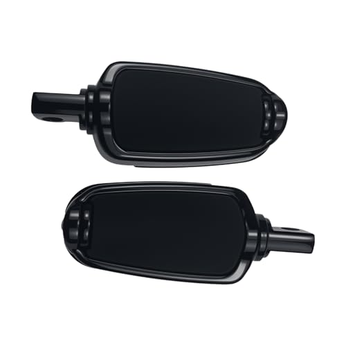 Motorcycle Highway Pegs Passenger Slipstream Footpegs Male Mount Foot Rest Pedal Fit Harley Touring Street Glide Road King Road Electra Glide Sportster Dyna Softail - style: Style-F-Black