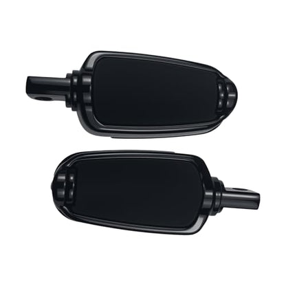 Motorcycle Highway Pegs Passenger Slipstream Footpegs Male Mount Foot Rest Pedal Fit Harley Touring Street Glide Road King Road Electra Glide Sportster Dyna Softail - style: Style-F-Black