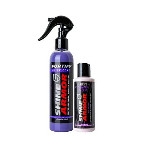 SHINE ARMOR Fortify Quick Coat & Revive Scratch Repair - Ceramic Car Coating and Scratch, Swirl, and Scuff Remover