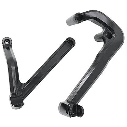 Motorcycle Black Rear Passenger Foot Pegs Rests Pedal w/Mount Heat Shield Deflector Cover For Harley Sportster S 1250 RH1250 RH 1250 2021-later