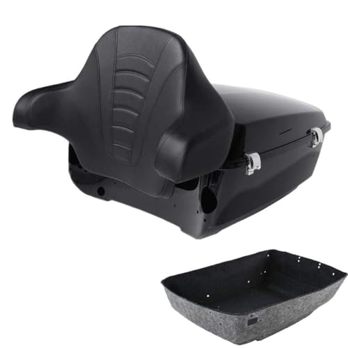 TCMT ABS King Motorcycle Tour Trunk Backrest Fit For Harley 2014-2025 Touring CVO Road King Road Glide Street Glide Electra Glide Ultra Limited Pack - color: Style A