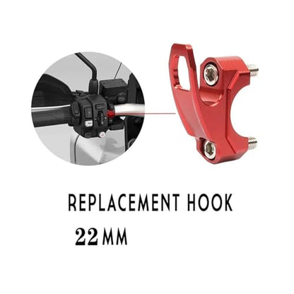 Motorcycle CNC Aluminum Brake Master Cylinder Holder Clamp Bracket Bag Hook Helmet Hanger Compatible with MT 03 07 09 MT-07 MT-09 - size: Black