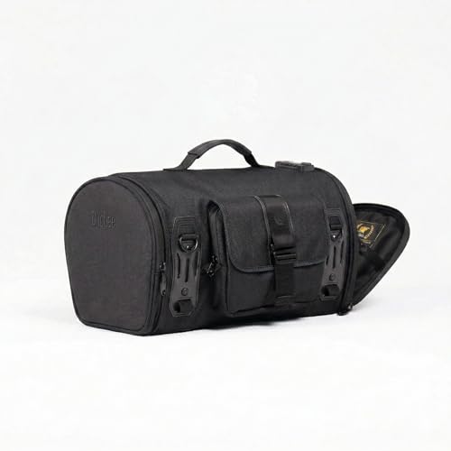 Niche Motorcycle Waterproof Tail Bag 22L – Roll Bag with Removable Shoulder Strap, Rain Cover, TSA Number Lock, & Quick Installation for Motorcycles, Cruisers, & Touring Bikes (NMO-2305)