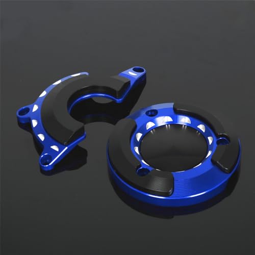 Monkey125 Left Right Engine Cover Protector Slider Compatible with Monkey 125 2022-2024 JB03 3D CNC Motorcycle Engine Crankcase Guard (Blue) - color: Blue