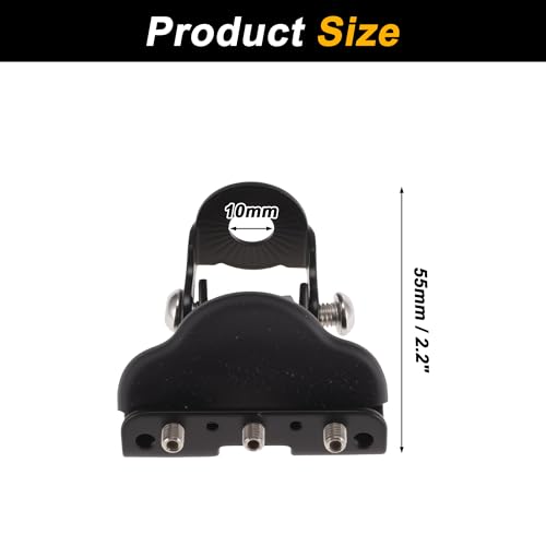 Light Bar Mounting Bracket Iron Spotlight Tube Clamp Holder Heavy Duty LED Strip Bracket Light Bar Mounts for Motorcycle ATV UTV Black 1 Set - color: Black