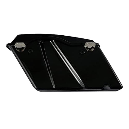 XMT-MOTO Hard Saddlebags Saddle bags for Harley 1994-2013 Touring models road glide, road king, ultra, street glide, electra glide and 1984-2017 Softail models,ALL BLACK - color: Gloss Black/black Latches, size: Standard