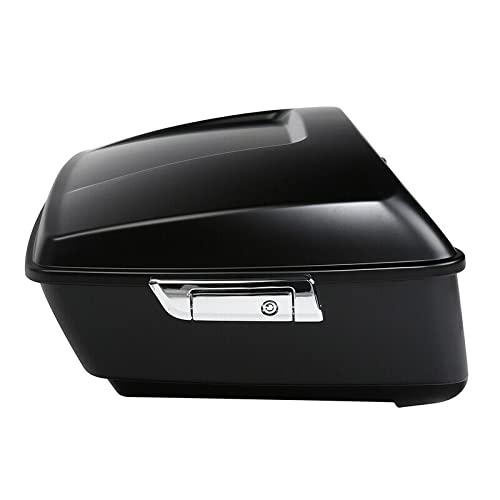 TCMT Matte King Motorcycle Pack Trunk(No Speaker Holes) Wrap-around Backrest Pad Luggage Rack Fit For Harley 2014-2025 Touring CVO Road King Road Glide Street Glide Electra Glide Pack Trunk - color: Style A