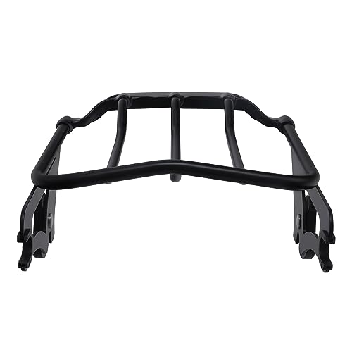 XFMT Motorcycle Black Detachable Two-Up Luggage Rack for Air Wing Harley Touring Road King Street Glide Road Glide Electra Glide 2009-Later (Black) - color: For Air-wing Luggage Rack-Black