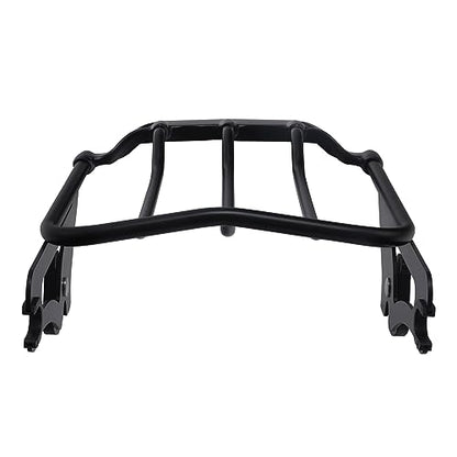 XFMT Motorcycle Black Detachable Two-Up Luggage Rack for Air Wing Harley Touring Road King Street Glide Road Glide Electra Glide 2009-Later (Black) - color: For Air-wing Luggage Rack-Black