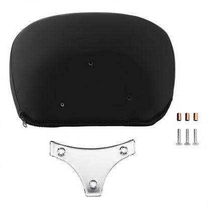 Passenger Sissy Bar Backrest Pad Compatible with Harley Touring Road King Street Electra Glide 1997-2022 - Waterproof PU Leather Cushion for Detachable Upright Sissy Bars - color: Blaack#2