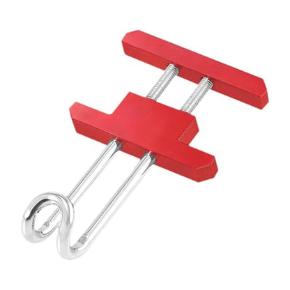 Motorcycle Hook Aluminum Alloy Luggage Hanger Helmet Holder Simple Installation Portable Storage Suitable for Outdoor Riding Hiking, Red