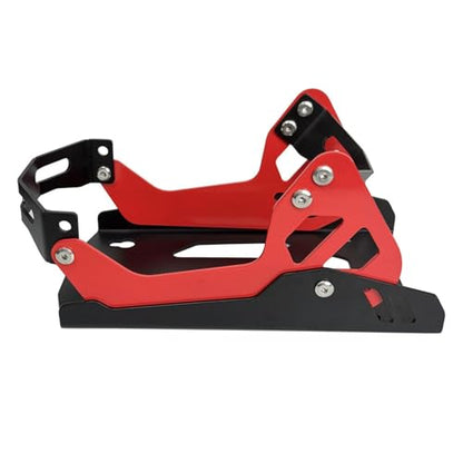 Motorcycle Wheel Chock Universal Front Tire Stand Adjustable Iron Material Foldable Structure Support for Cruiser Sports Bikes Suitable for Trailer