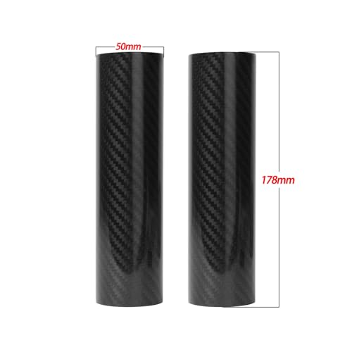 Fit for Most Motorcycle 160-260MM Carbon Fiber Adjustable Front Fork Shock Guard Protector for KTM HO&NDA YAM&AHA SUZ&UKI (Length:178MM) - size: Length:178MM