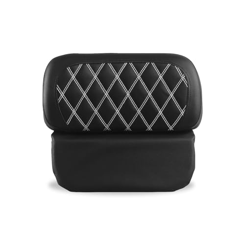 Chopped Razor Tour Trunk Backrest Pad Compatible with Harley 14-25 Street Road Glide FLHR FLHTCU FLHX Trunk Rack Backrest Pad(White) - color: White