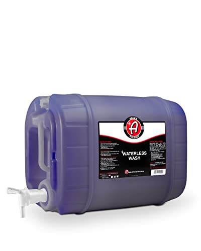 Adam's Polishes Waterless Wash (5 Gallon) Cleaning, Wash, Spray for Car Detailing, Safe Ultra Slick Lubricating Formula for Car, Boat, Motorcycle, RV -No Garden Hose, Wash Soap, or Foam Cannon Needed - size: 640 Fl Oz (Pack of 1)