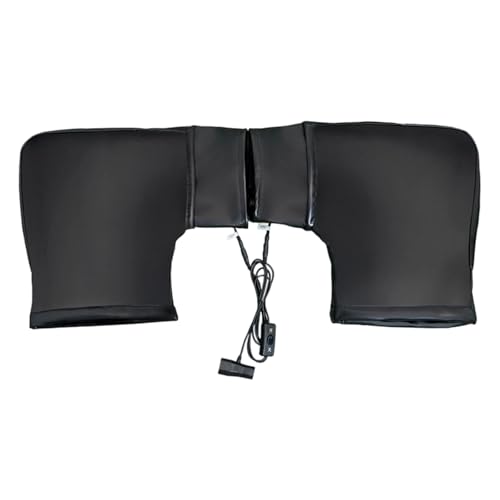 Heated Motorcycle Hand Grips Heating Systems Rainproof PU Cover Anti Slip Texture Easy Mount Installation Motorcycle Handle Heating Systems - color: 48V