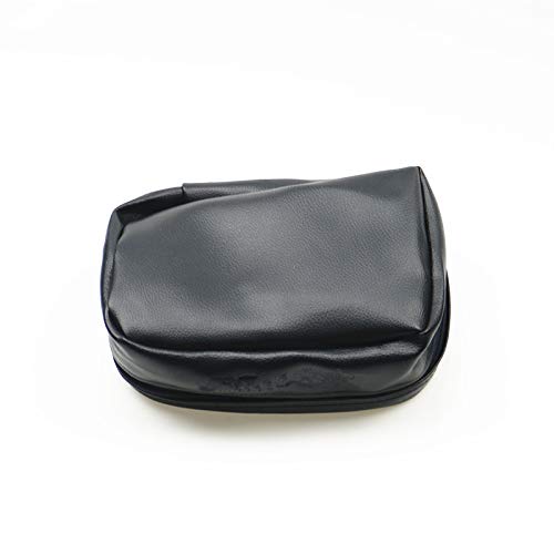 Universal Dirt Bike Off-road PU Leather Tool Bag Storage Tool For Motorcycle Honda Kawasaki Yamaha XR250 KLX250 DRZ 250 (Black) - color: Black
