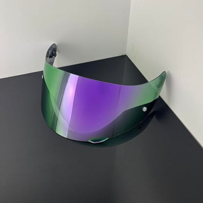 902 Helmet Visor Replacement,Motorcycle Helmet Face Shield for ILM 902,902L,902BT (Revo Deep Purple-Day Use Only) - color: Revo Deep Purple-day Use Only