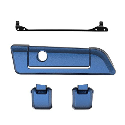 Moto Onfire Big Blue Pearl Tour Trunk Luggage Latches Hinges Fit for AB Harley Touring Razor Chopped King Tour Trunk Luggage - color: Big Blue Pearl