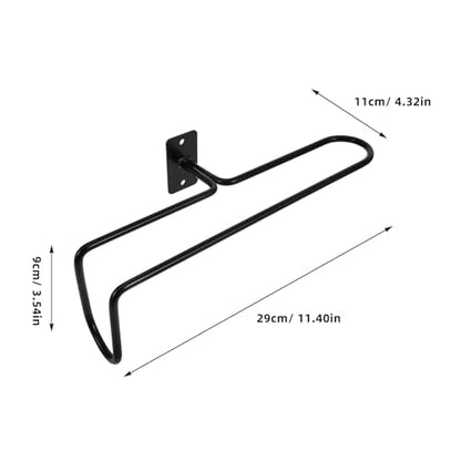 MAGICLULU Roller Skating Rack Wall Mount Steel Paint Black Skates Hanger Rack with 6mm Diameter Stable Support for Ice Skates Storage Organizer for Home and Sports Venues