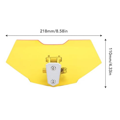 Motorcycle Windshield, Adjustable Windshield Extender, Acrylic Heightened Clip On Wind Deflector Windscreen Extension for Motorbike (Yellow) - size: Yellow
