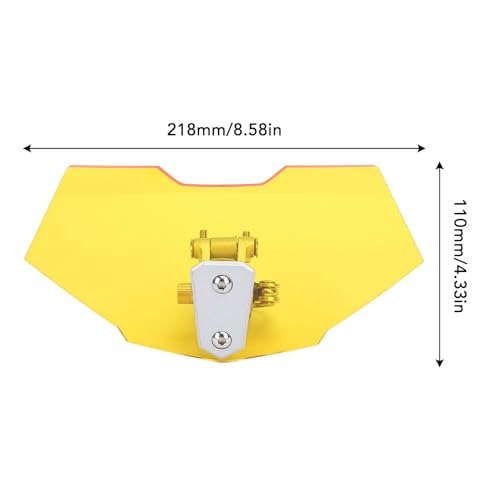 Motorcycle Windscreeb Extension, Wind Deflector Windscreen Extension for Motorbike, Windscreeb Acrylic Heightened Adjustable Clip On (Yellow) - size: Yellow