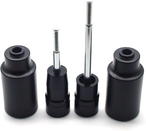 MZS Motorcycle Frame Sliders Compatible with Z650 EX650 ER6F EX 650 2017-2025 / Z650RS 2022-2025, Falling Crash Protector Guards No Cut Kits Black - size: Z650/EX650/Z650RS